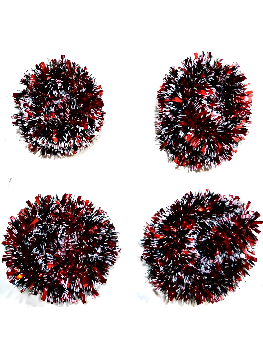 CraftVatika Red & White Christmas Xmas Tree Decoration