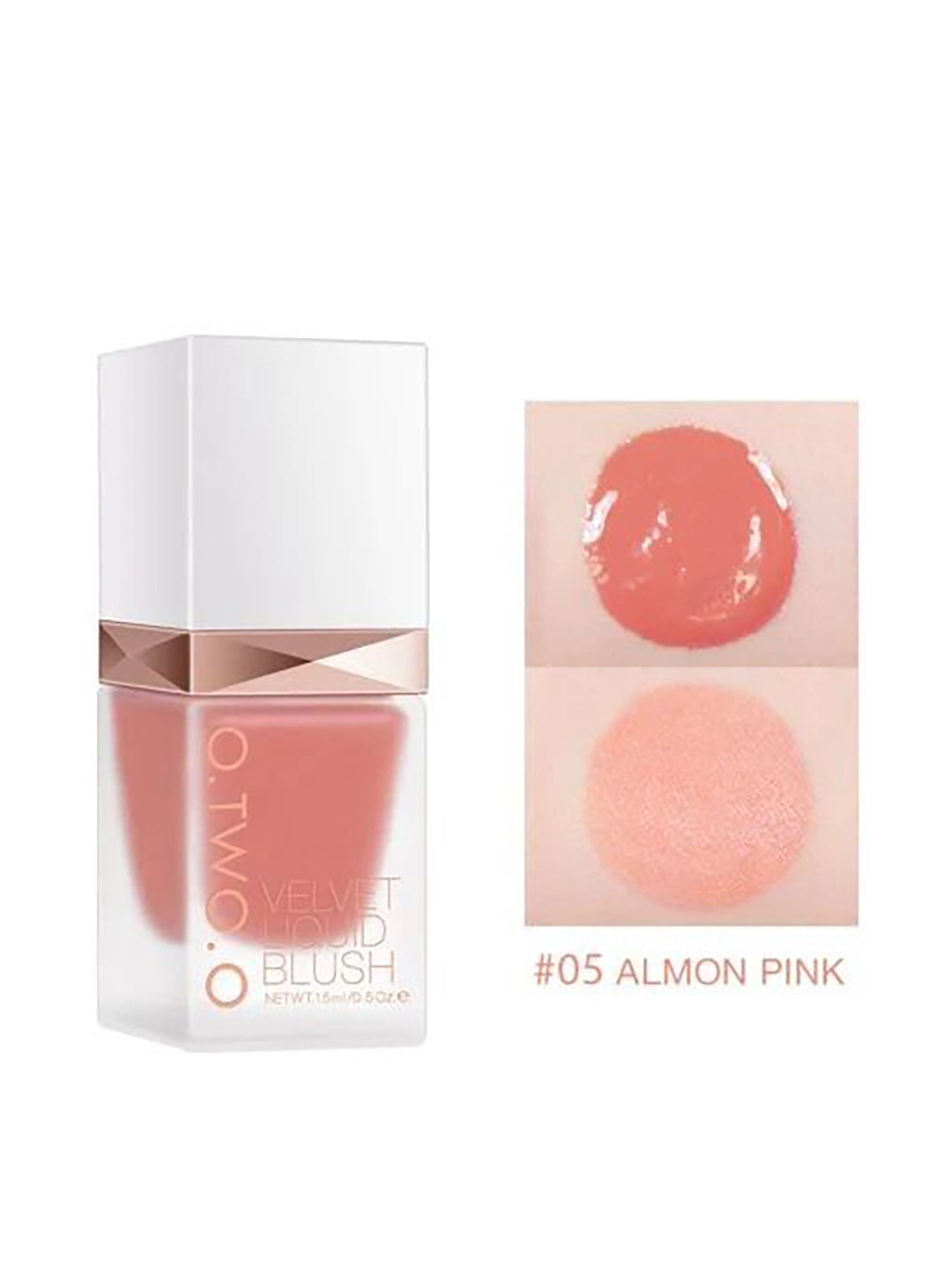 CEMA O.Two.O Long Lasting Velvet Liquid Blush-15ml-Almon Pink-05