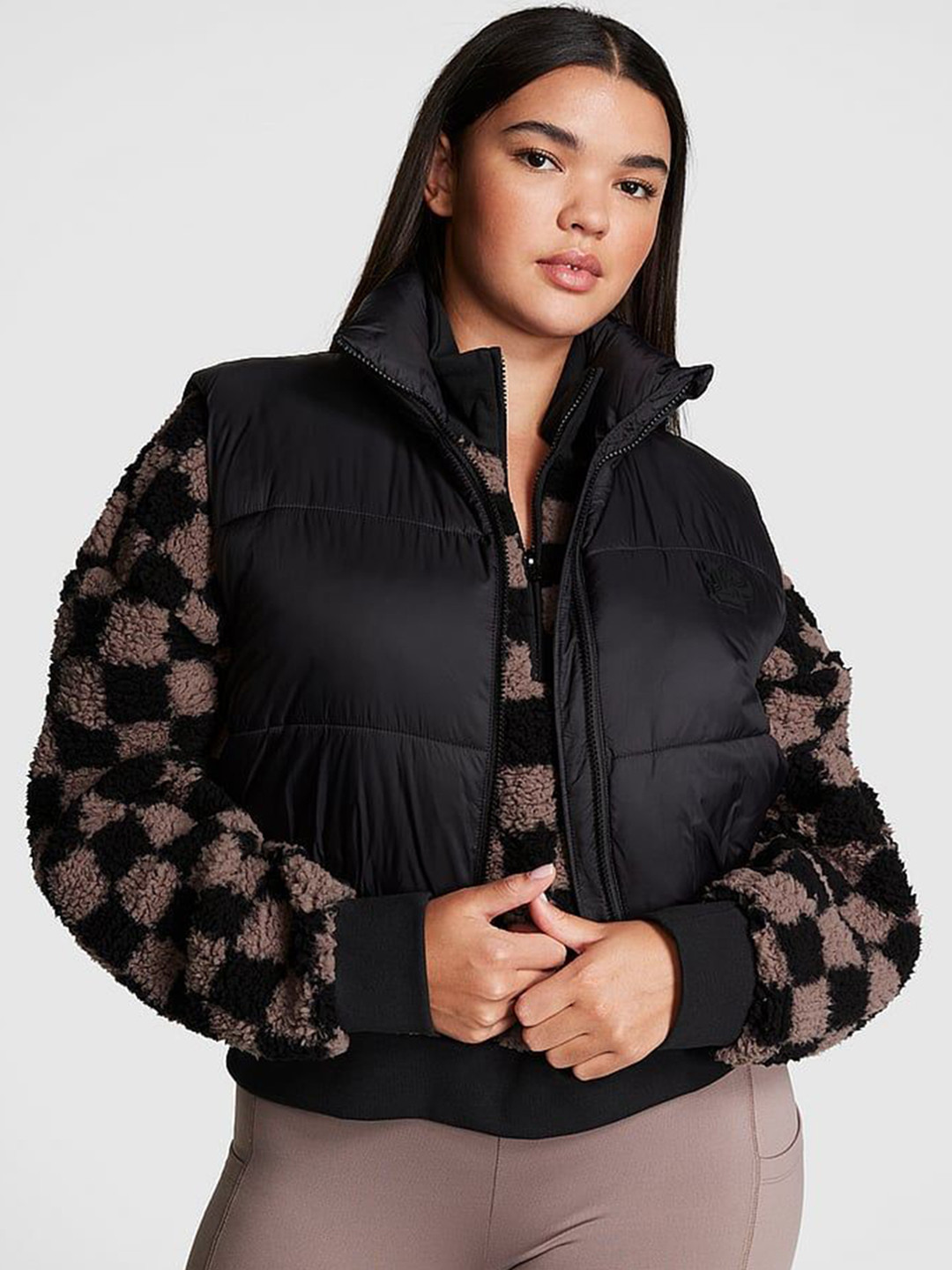 Victoria's Secret PINK Crop Puffer Vest