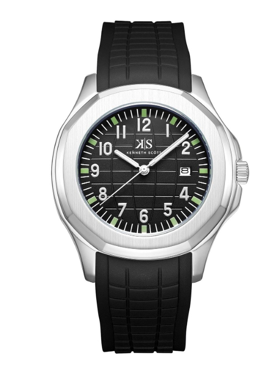 KENNETH SCOTT Men Dial & Straps Analogue Watch K24014-SSBB