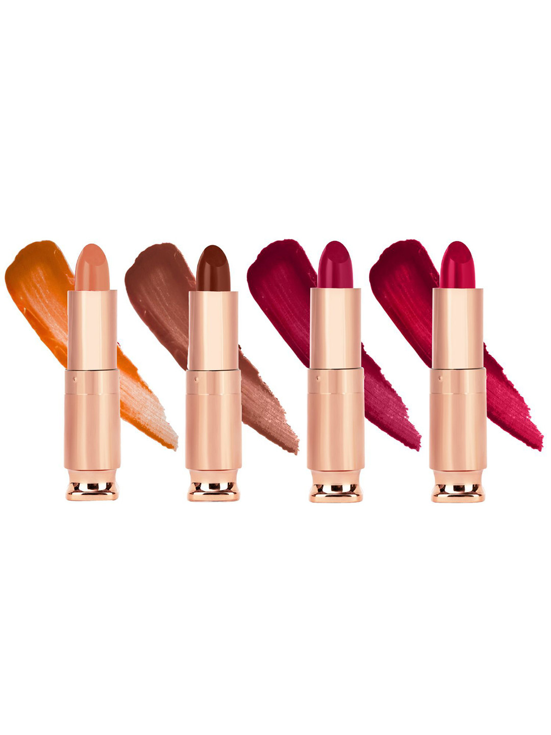 krayons Set Of 4 Classy Long Stay Hydrating Matte Lipstick -3.5 g Each- 162- 111- 110- 152