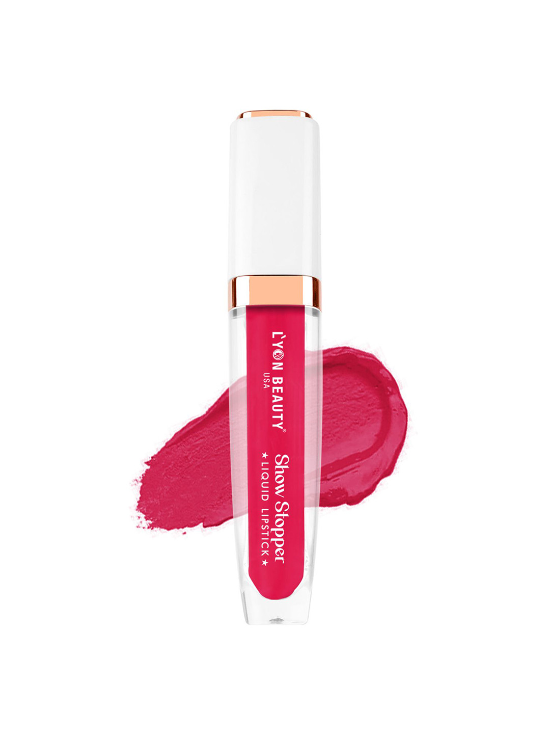 Lyon Beauty USA Show Stopper Long Lasting Liquid Lipstick- 6ml- Pioneer Rose 02