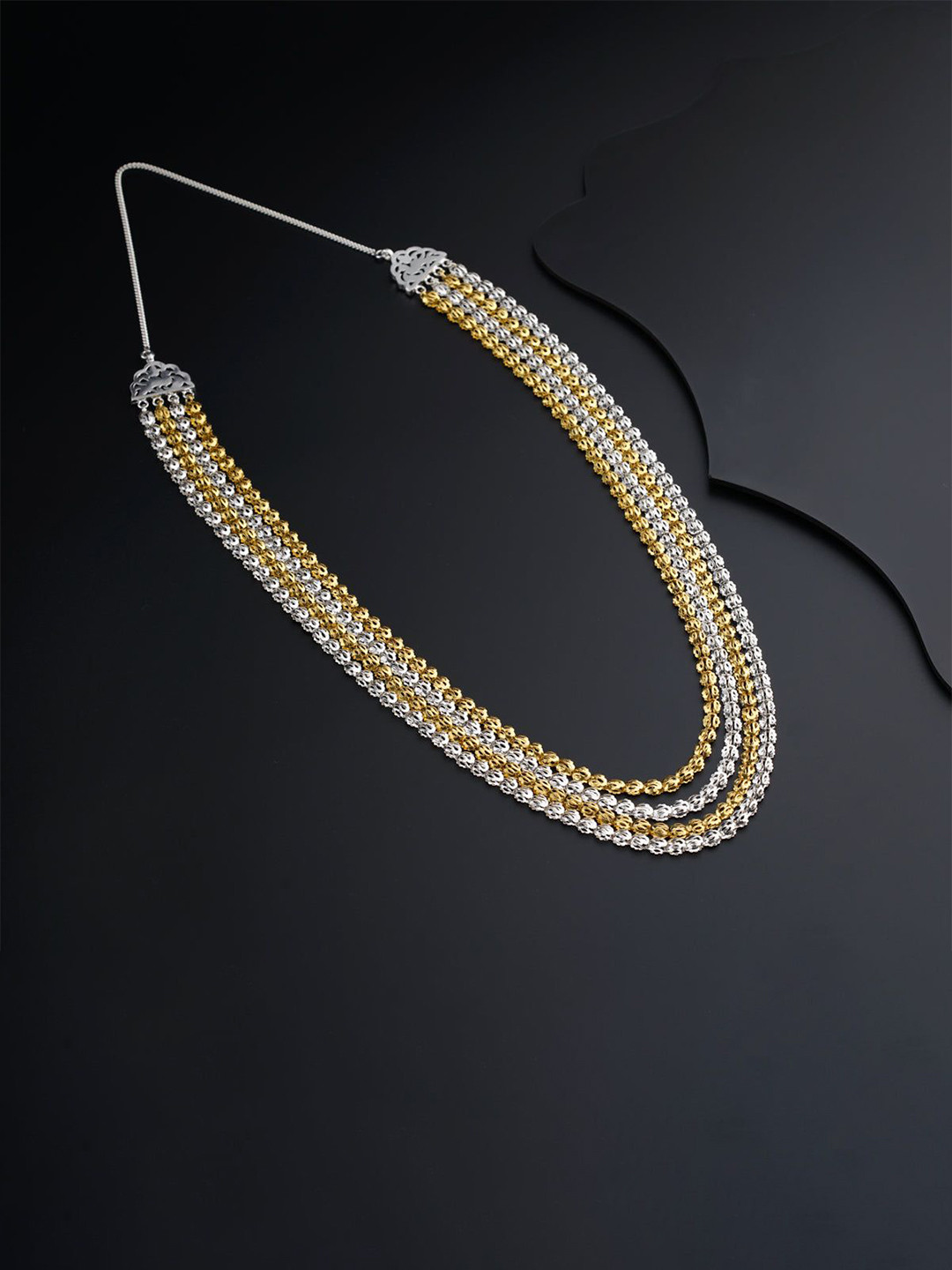 House of Aadyaa 92.5 Sterling Silver 4 Layered Minimal Chain
