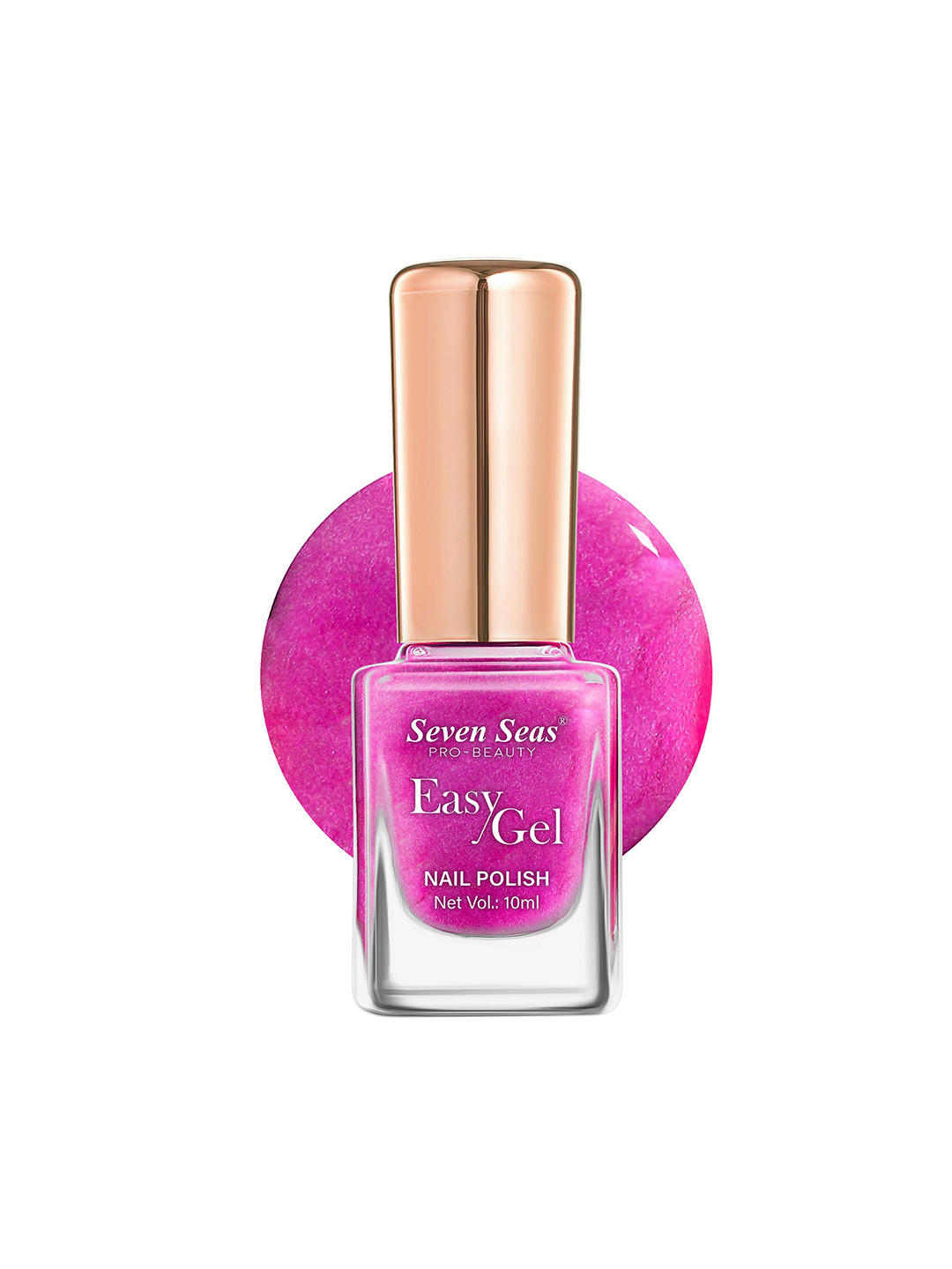 Seven Seas Easy Gel Pro-Beauty Quick Dry Formula Glossy Nail Polish - 10 ml - Pink 253