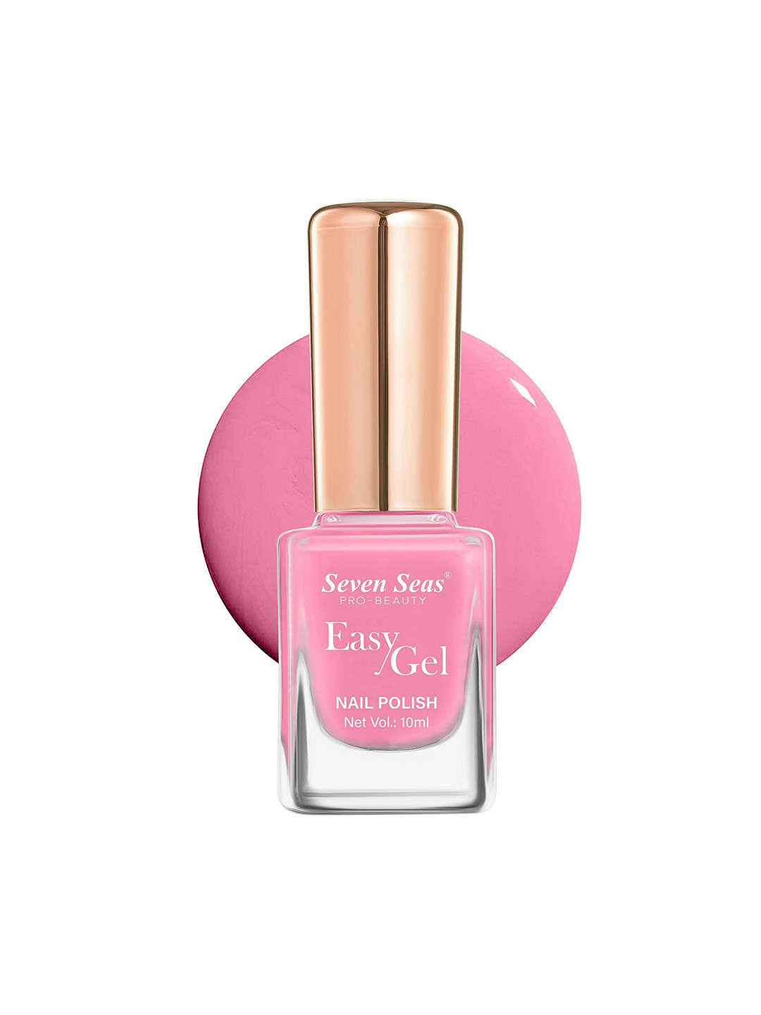 Seven Seas Easy Gel Pro-Beauty Quick Dry Formula Glossy Nail Polish - 10 ml - Pink 214