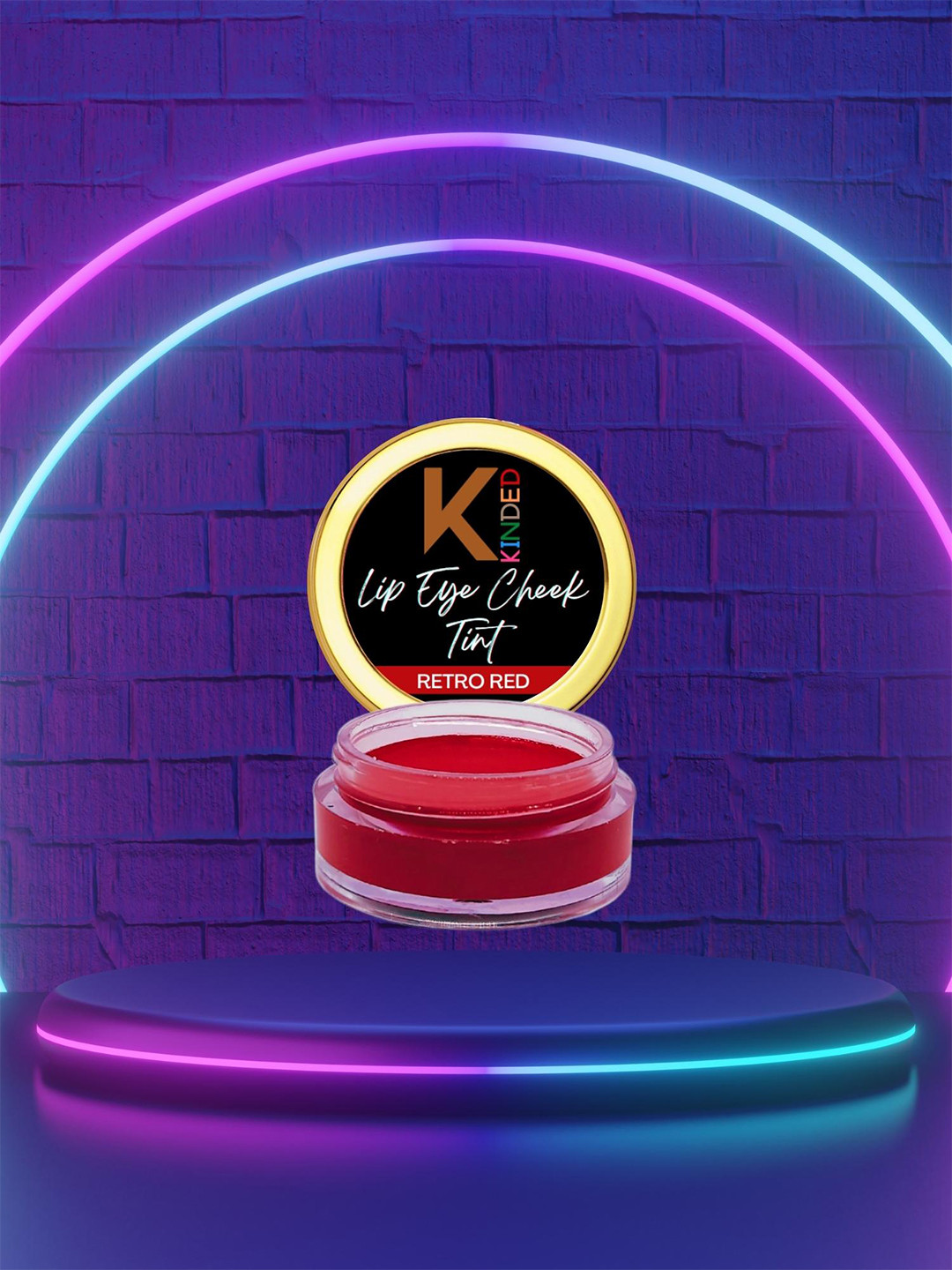 KINDED Creamy Matte Lip Eye Cheek Tint 8 g - Retro Red