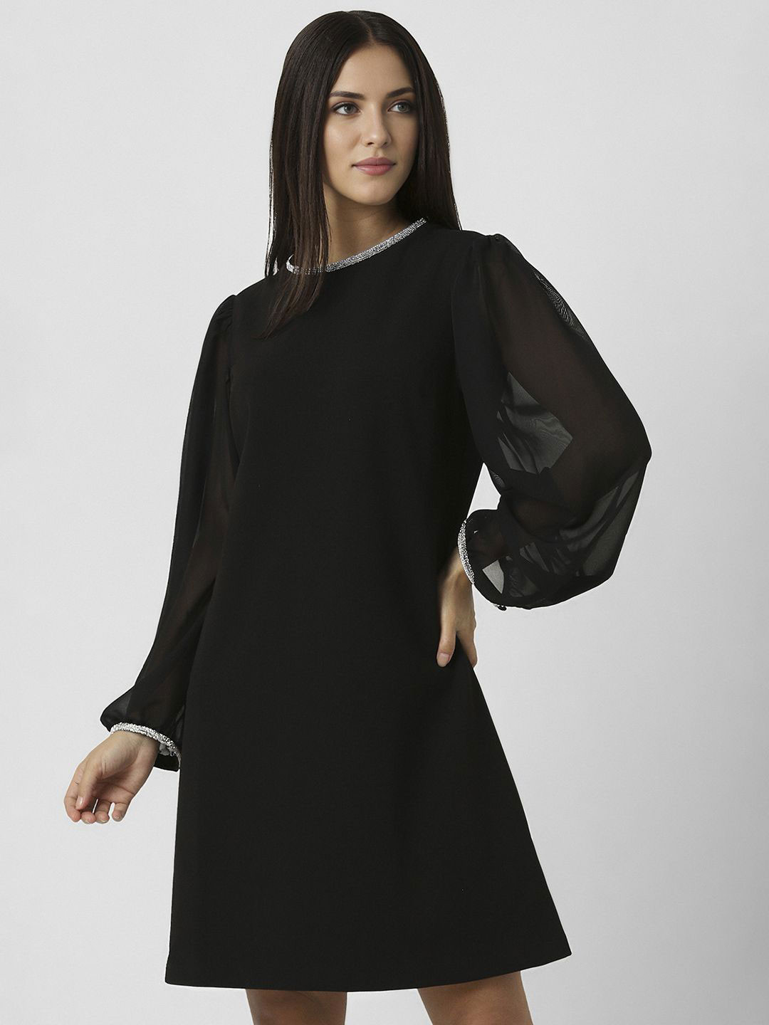 Van Heusen Woman Embellished A-Line Dress