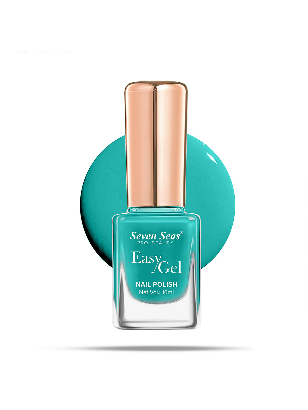 Seven Seas Easy Gel Long Wearing Glossy Nail Polish - 10 ml - Shade 251 - Turquoise Blue
