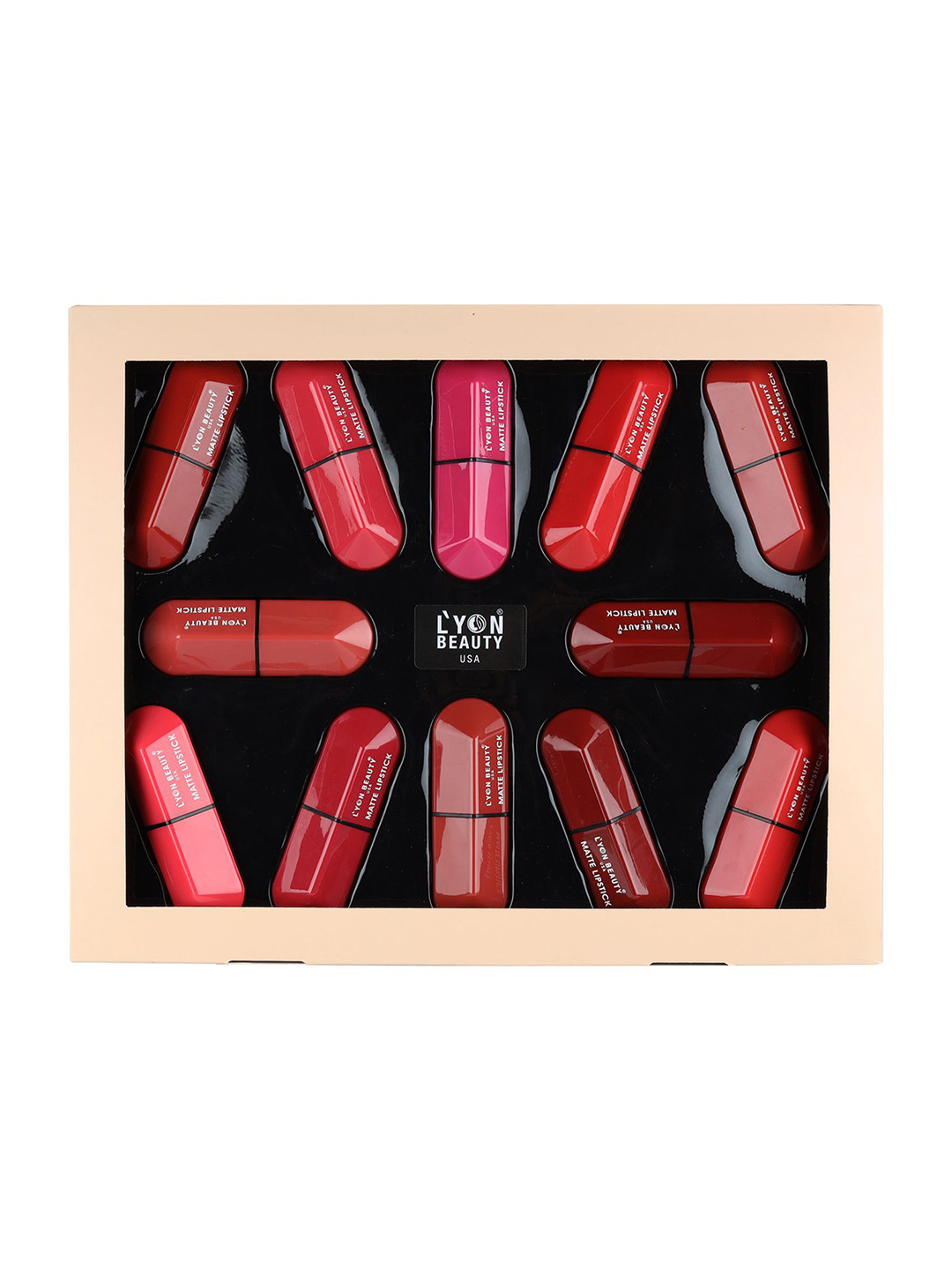 Lyon Beauty USA Matte Lipstick-3.5g-L04-C-Mix