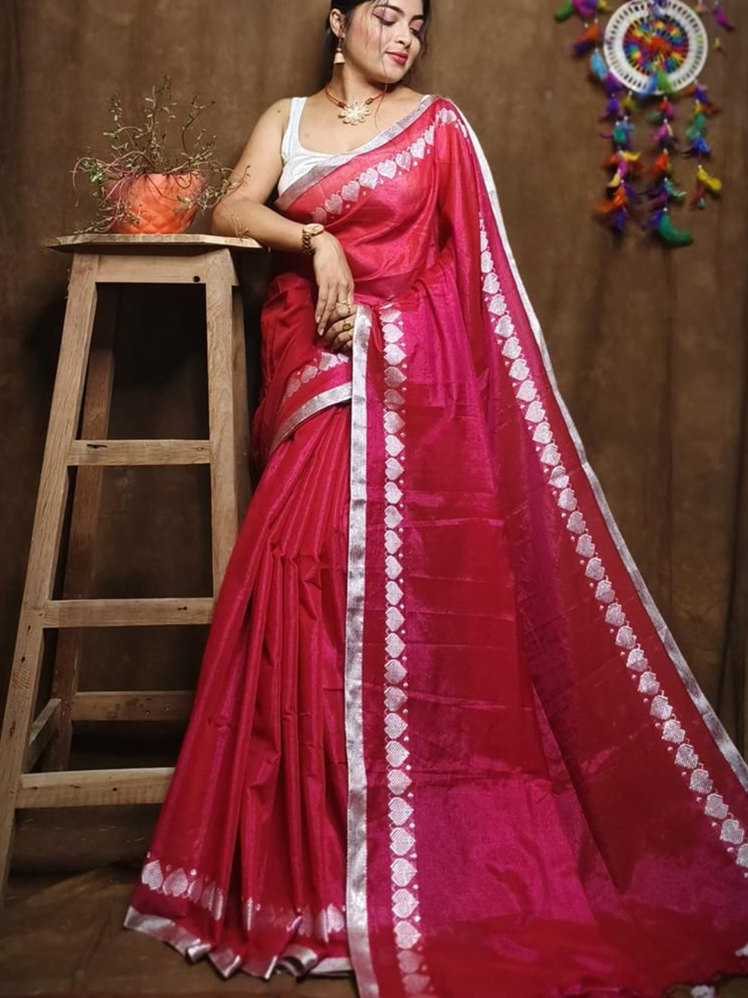 Ruuprekha Tissue Tussar Saree