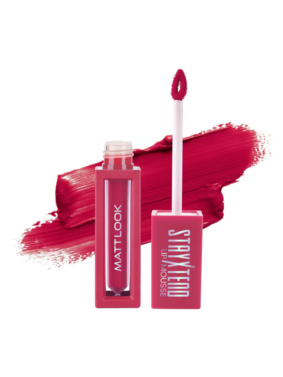MATTLOOK Stayxtend Non Sticky Lip Mousse Enriched With Vitamin E - 4 ml- Hot Shot-13