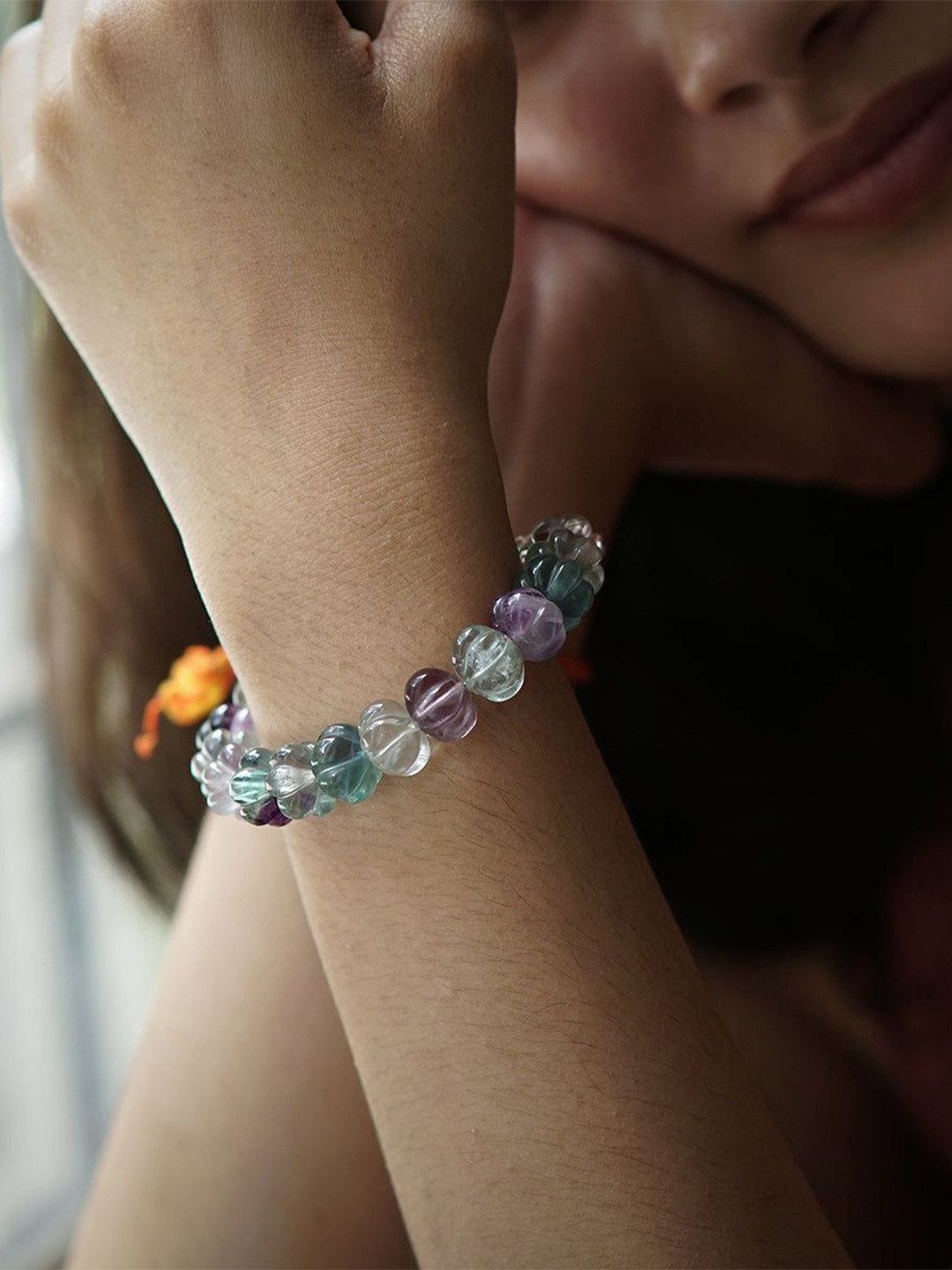 House of Aadyaa Women 925 sterling Silver Stone Studded Bracelet