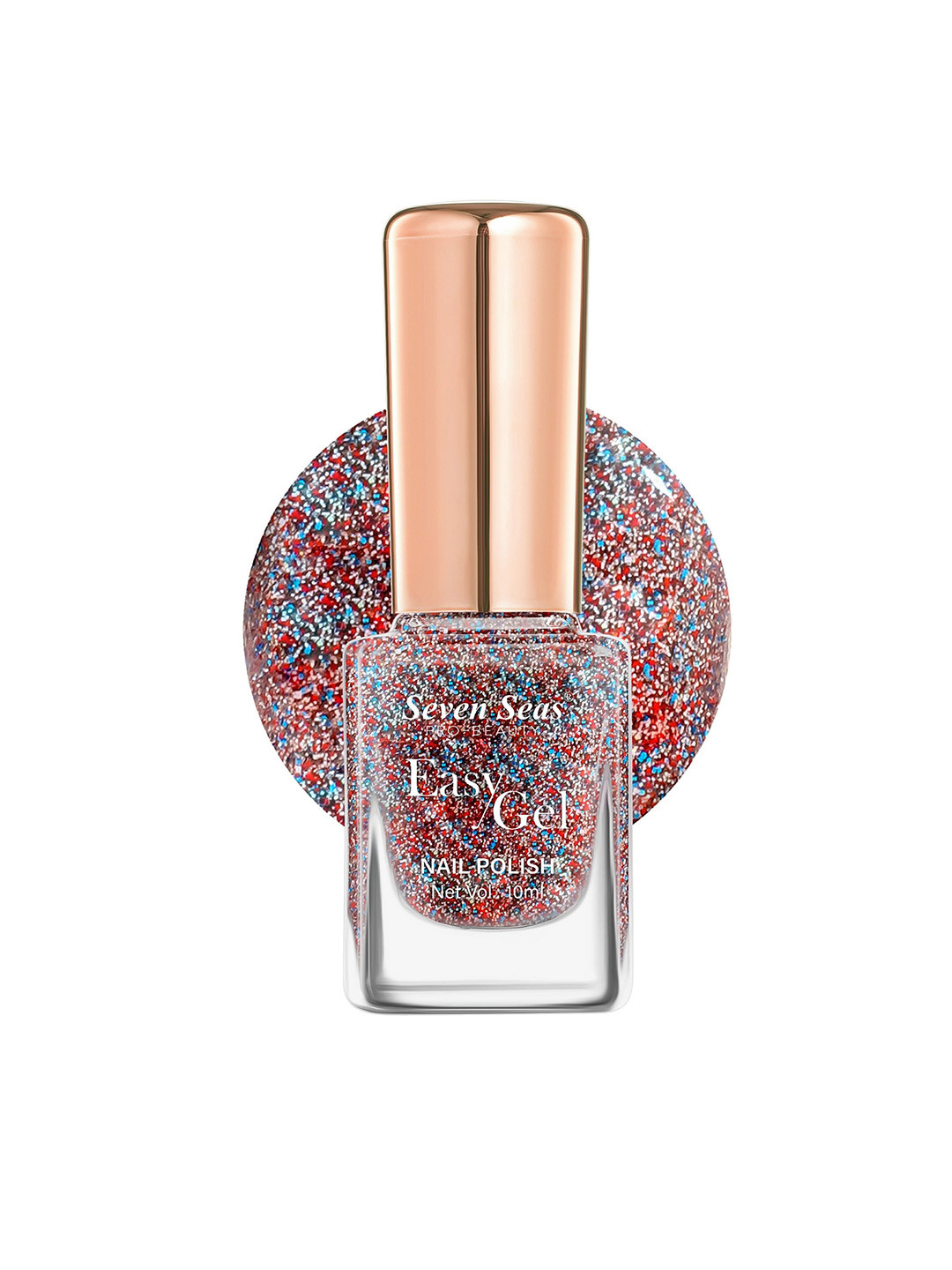 Seven Seas Easy Gel Pro-Beauty Quick Dry Formula Glitter Nail Polish - 10 ml - 238