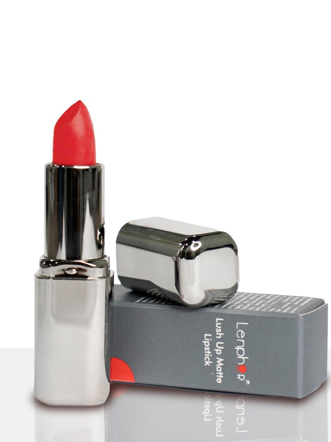 Lenphor Lush Up Long Lasting Matte Lipstick with Shea Butter & Jojoba Oil - Royal Red 05