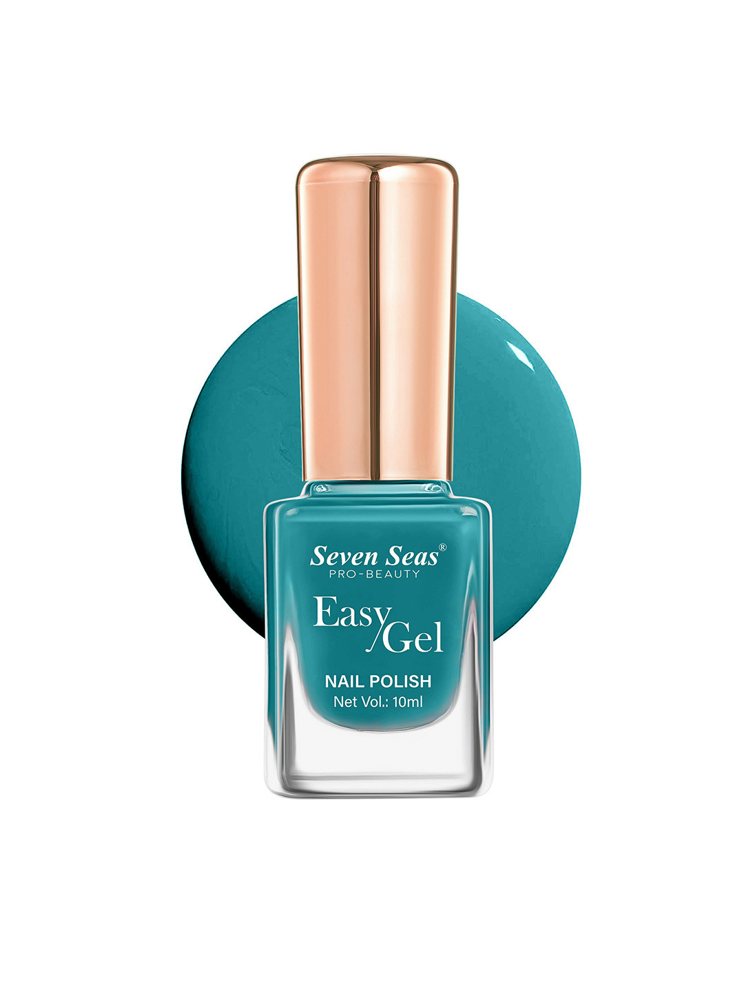 Seven Seas Easy Gel Glossy Finish Long-Wearing Nail Polish -10 ml - Shade No - 262 - Green