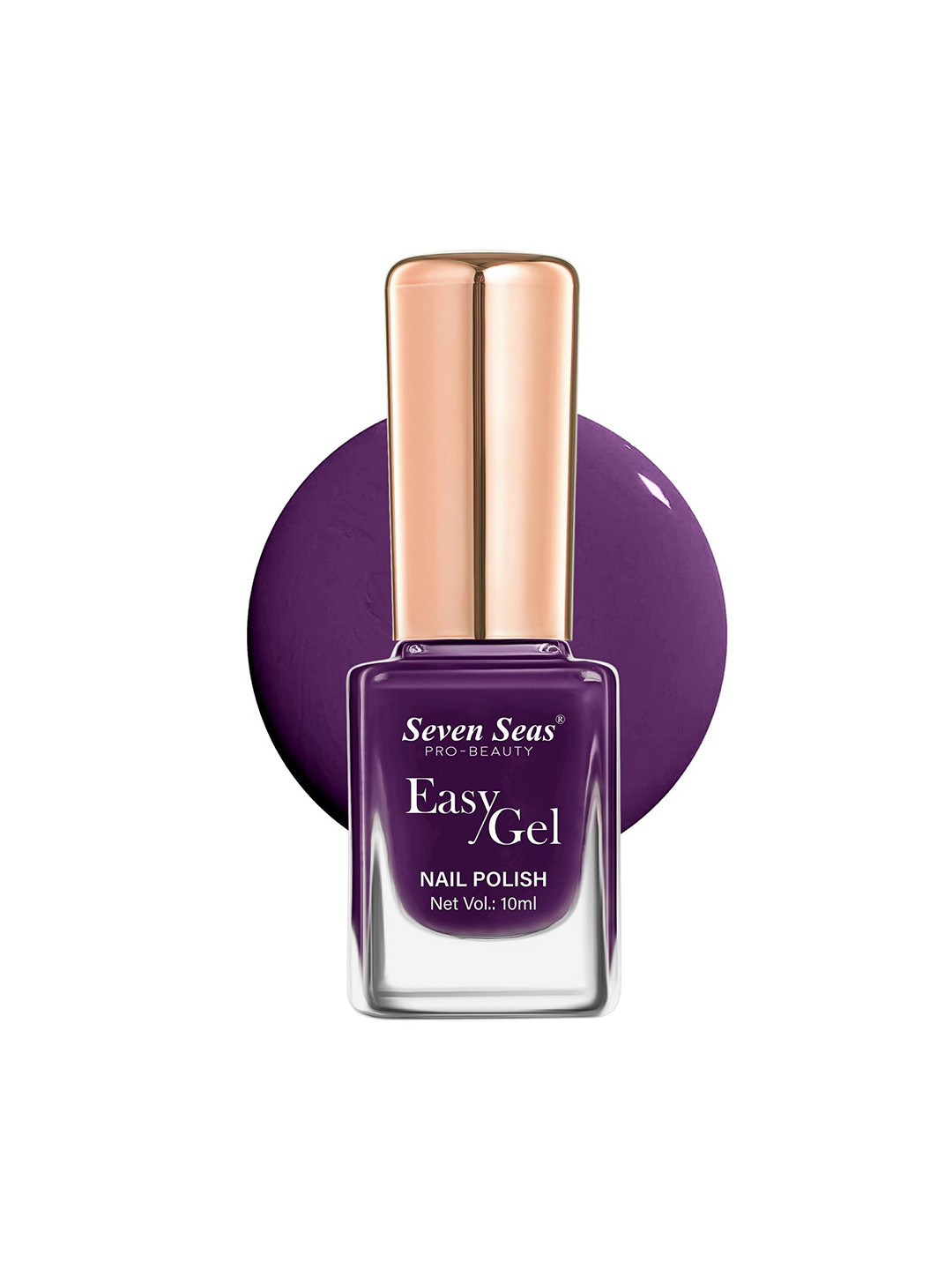 Seven Seas Easy Gel Pro-Beauty Quick Dry Formula Glossy Nail Polish - 10 ml - Violet 223