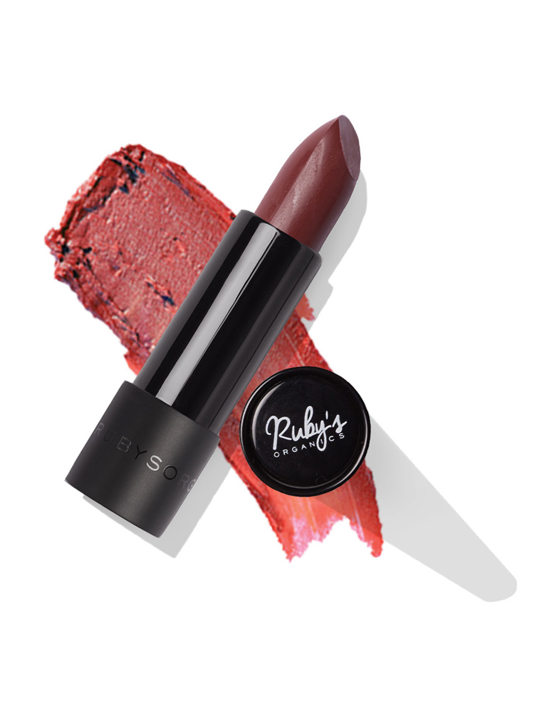 Ruby's Organics Semi-Matte Long Lasting Lipstick - 3.7g - Raisin