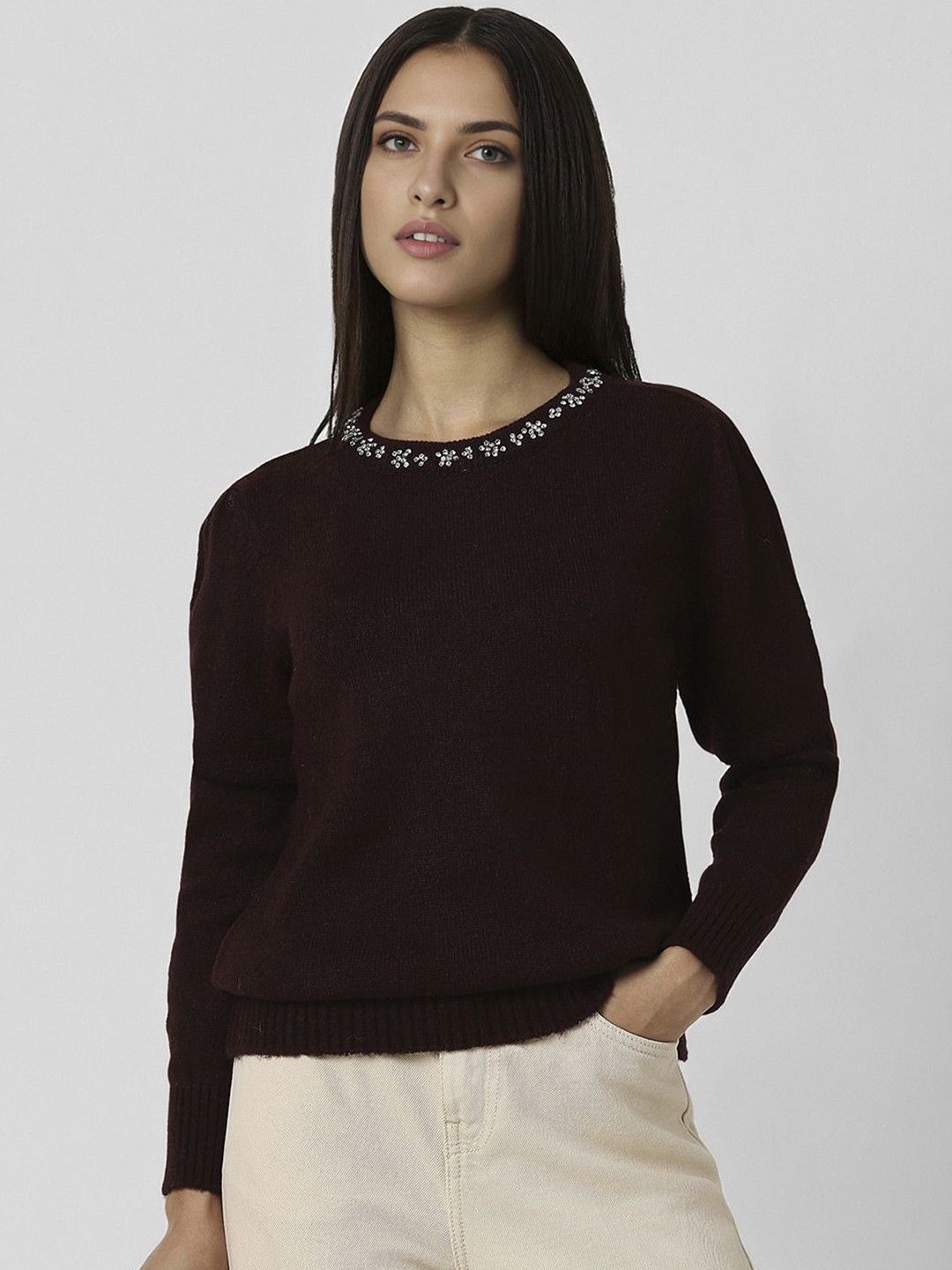 Van Heusen Woman Women Round Neck Sweater Vest