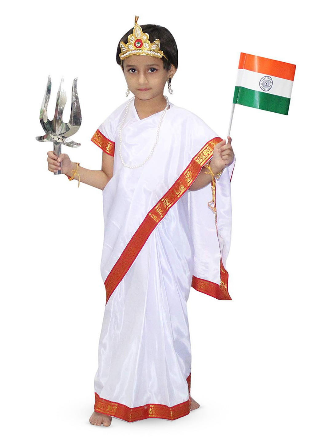 Kaku Fancy dresses Girls National Hero Freedom Fighter Bharat Mata Costume