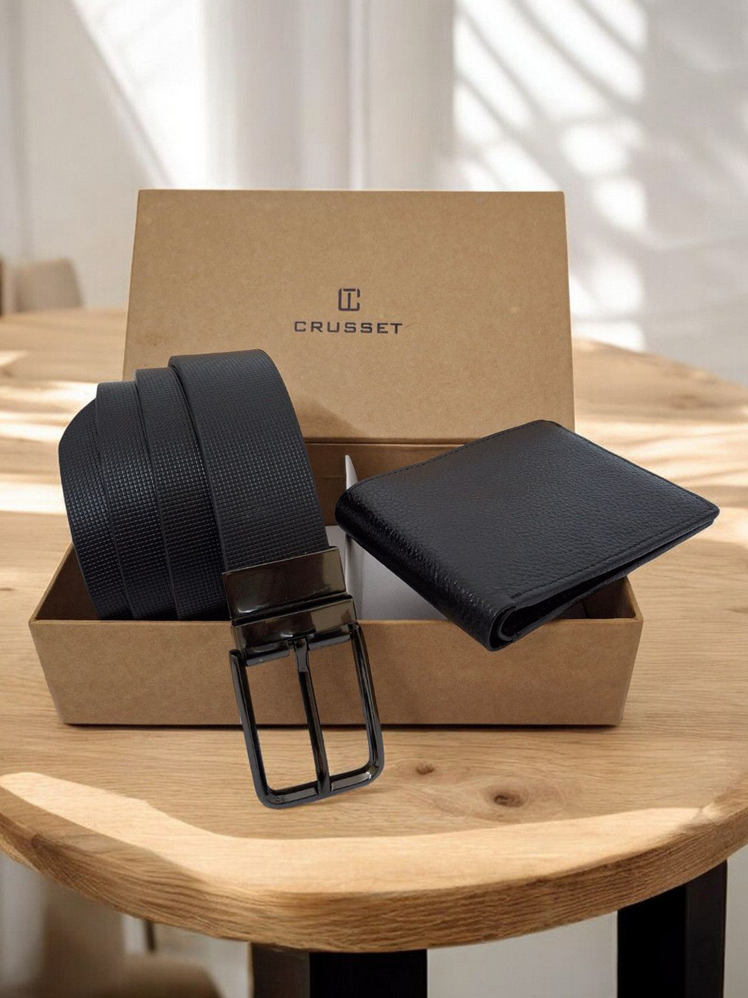 CRUSSET Men Wallet and Belt Comes with a box