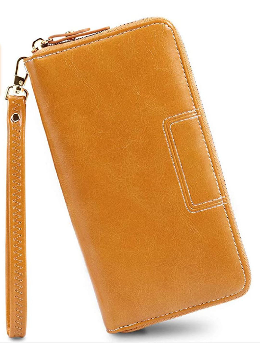 CONTACTS Women Leather Zip Around Wallet