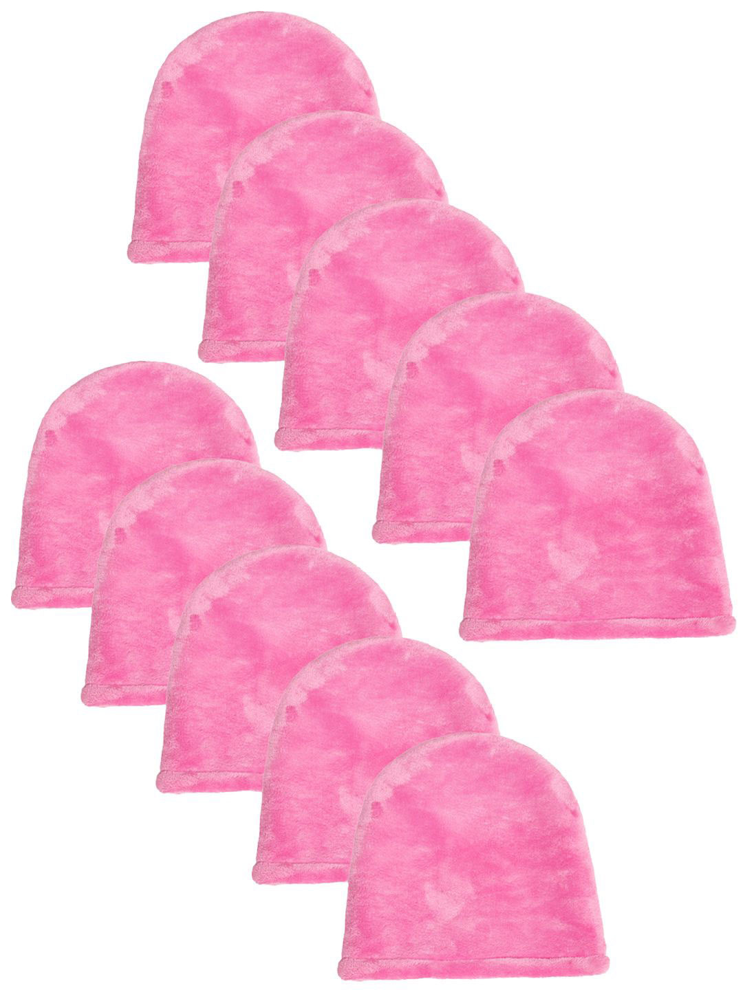 KLOTTHE Men Set Of 10 Light Pink Woolen Beanie Caps