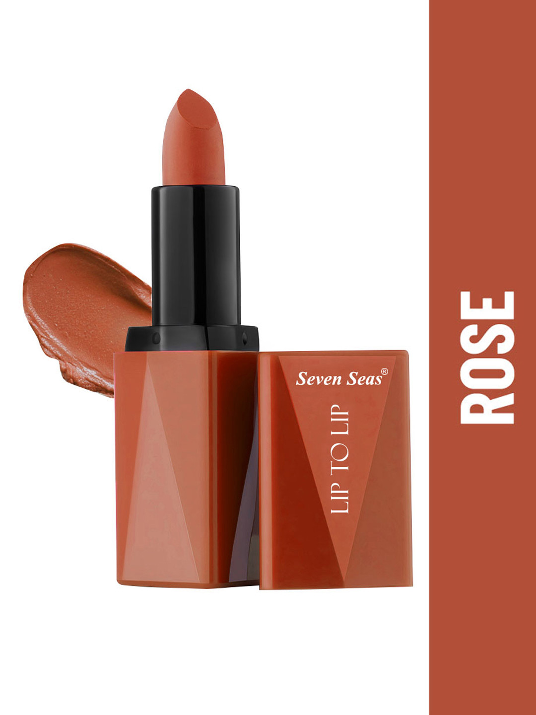 Seven Seas Lip To Lip Waterproof & Transferproof High Coverage Matte Lipstick - Rose 306