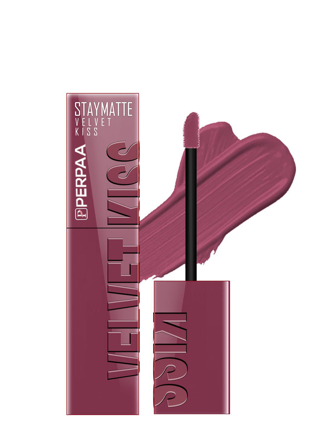 PERPAA Velvet Kiss Waterproof Matte Long Lasting Lipstick-  3.5 ml - Light Mauve - 04