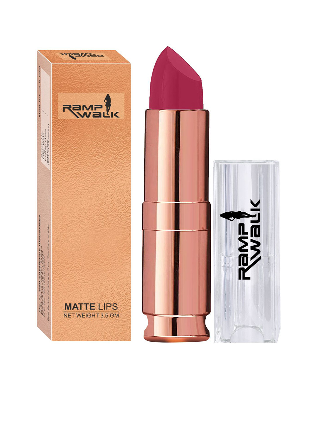 Ramp Walk Matte Lips Lipstick With Shea Butter Jojoba Oil & Vitamin E - Dark Magenta 92