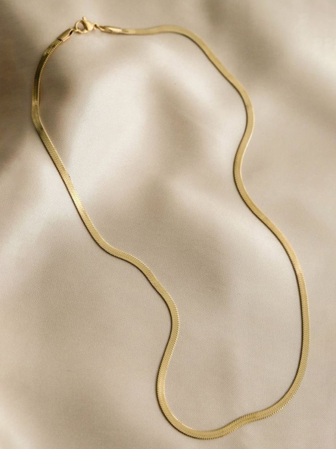 SUBHAGALANKAR Gold-Plated Snake Chain