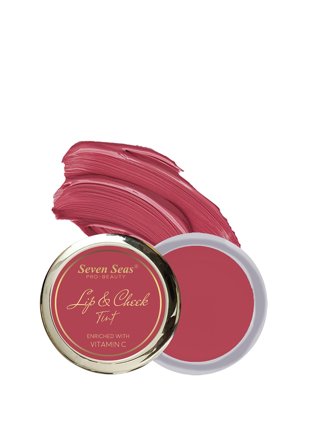 Seven Seas Pro-Beauty Long Lasting Lip & Cheek Tint with Vitamin C - 8g - Blush Pink
