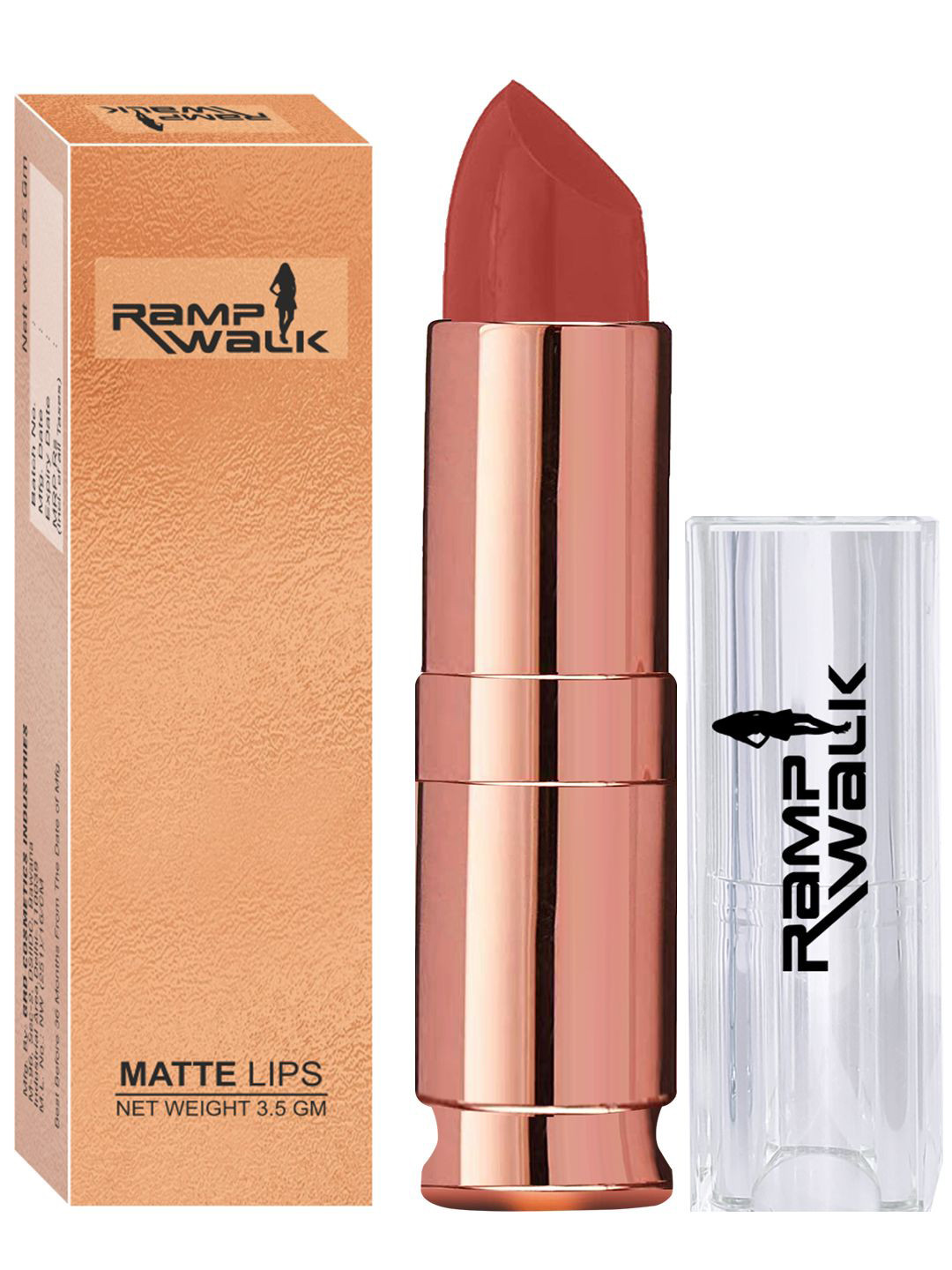 Ramp Walk Matte Lips Lipstick With Jojoba Oil 3.5g - Rust Orange 73