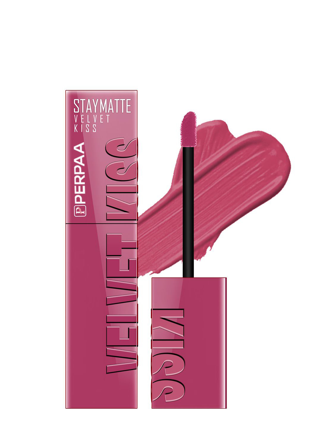 PERPAA Staymatte Velvet Kiss Long Lasting Bold Color Liquid Lipstick- 3.5 ml-Nude Pink