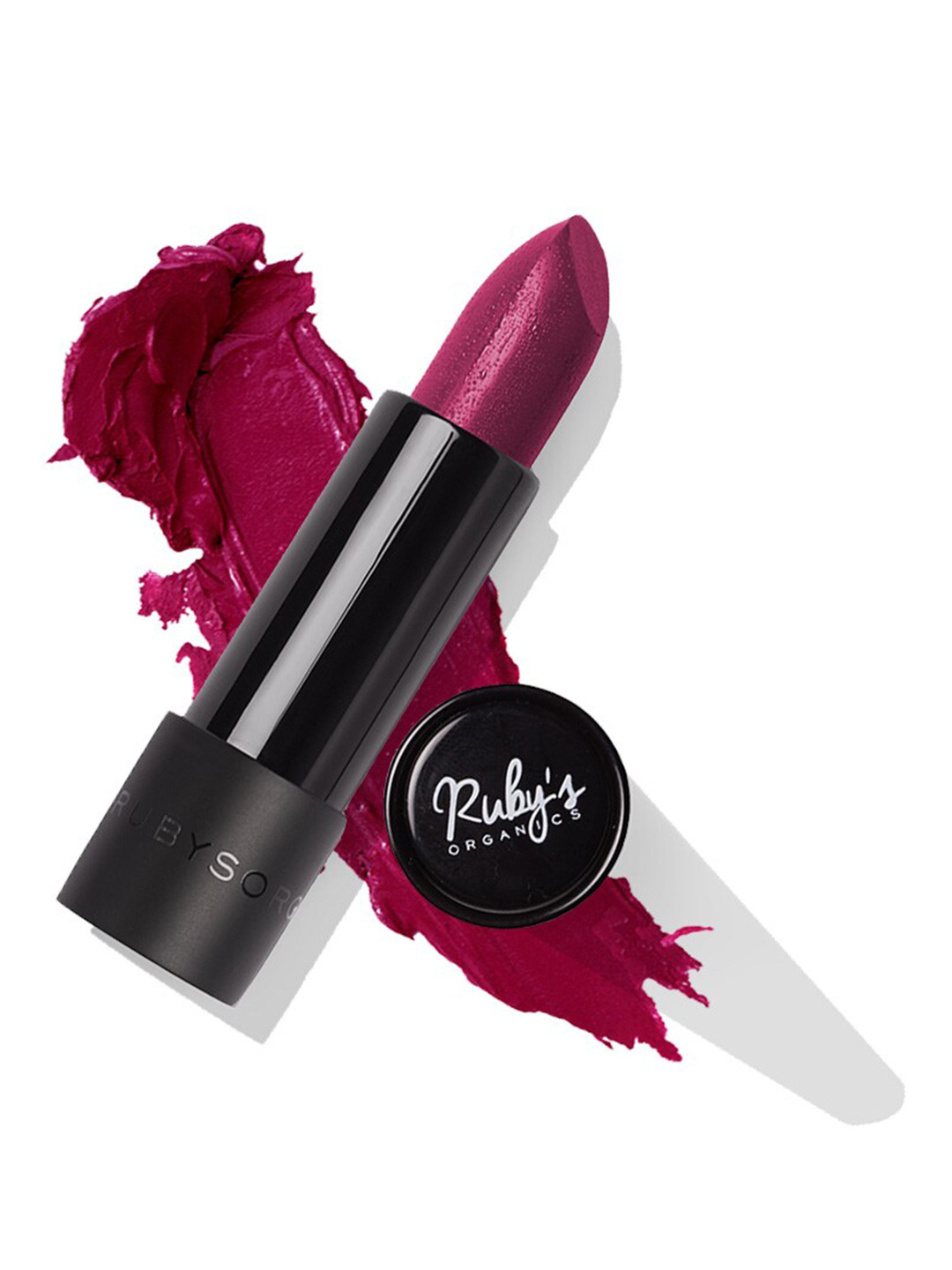 Ruby's Organics Semi-Matte Long Lasting Lipstick - 3.7g - Plum