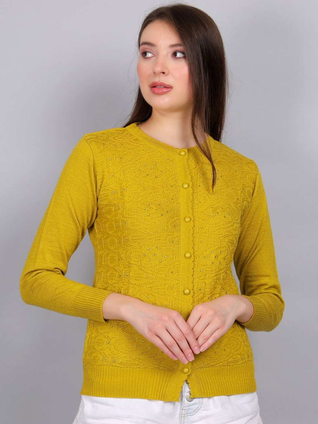 YOUTH ROBE Women Floral Woollen