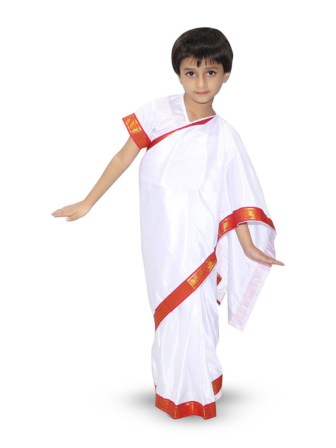 Kaku Fancy dresses Girls National Hero Freedom Fighter Saree With Blouse