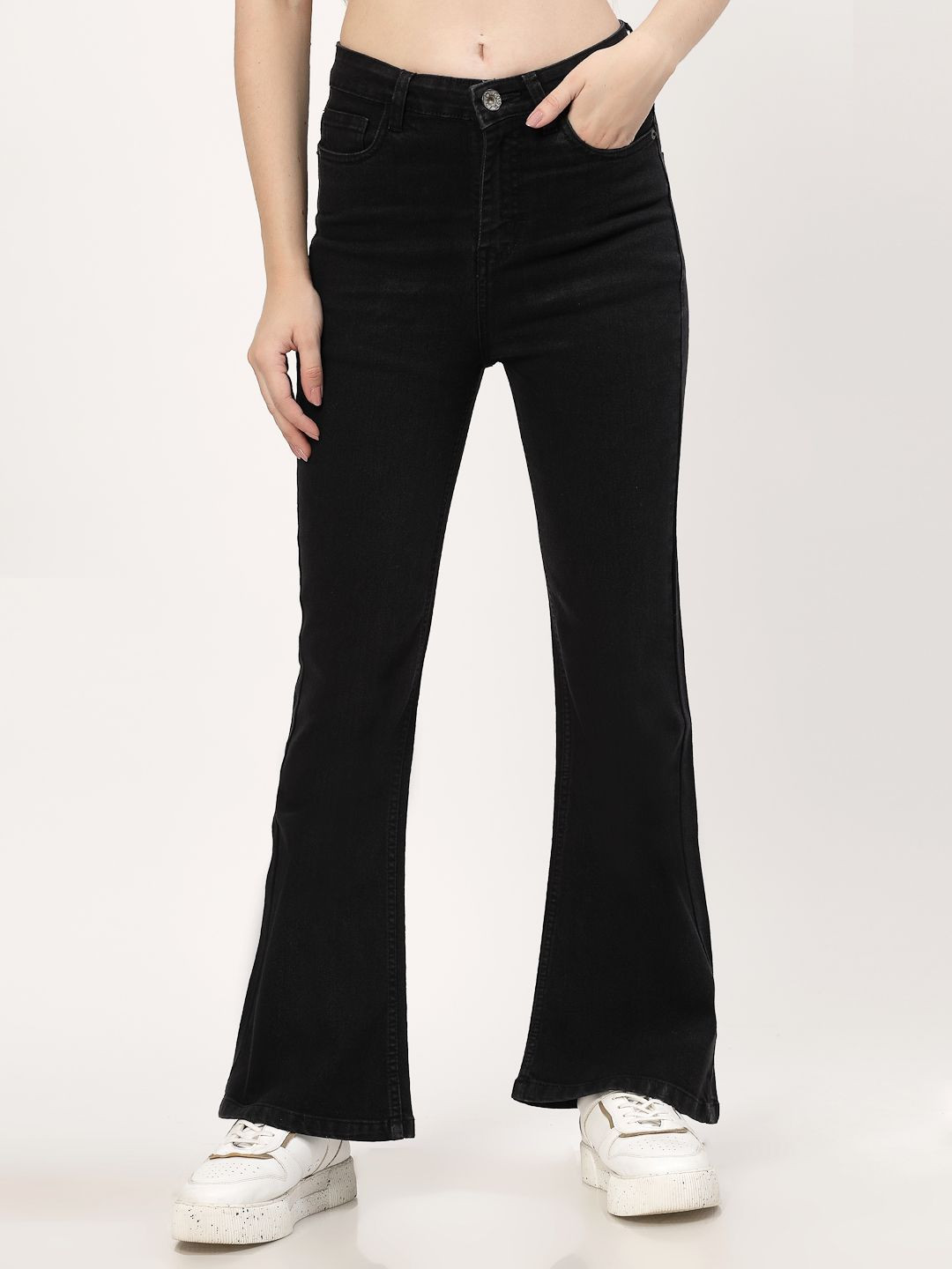 COSMIC Women Bootcut Mid-Rise Jeans