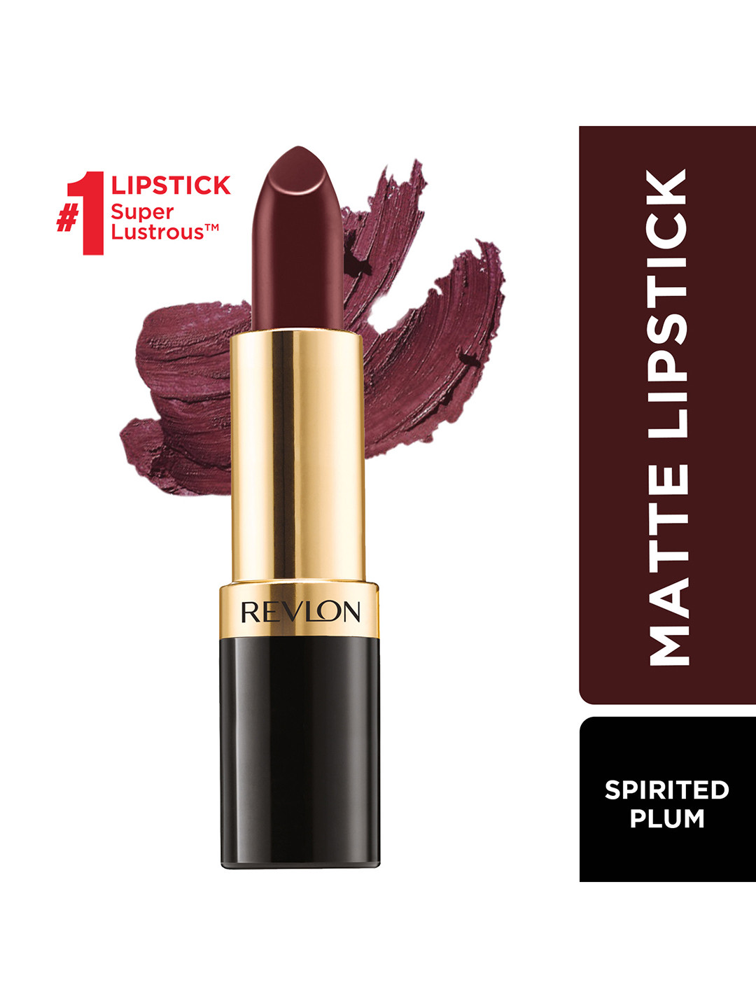 Revlon Super Lustrous Matte Lipstick - Spirited Plum 434