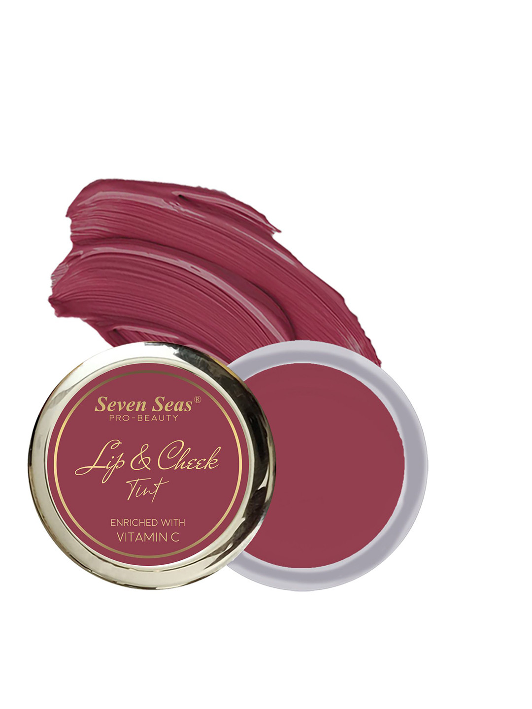 Seven Seas Pro-Beauty Long Lasting Lip & Cheek Tint with Vitamin C - 8g - Crescent Red