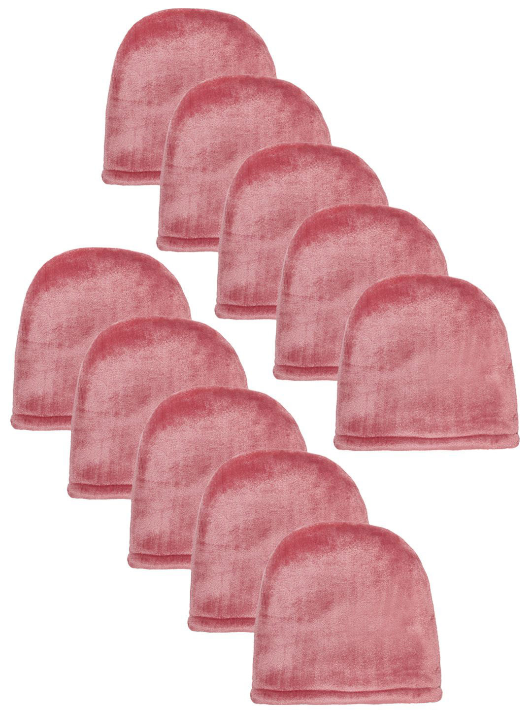 KLOTTHE Men Set Of 10 Rust Woolen Beanie Caps