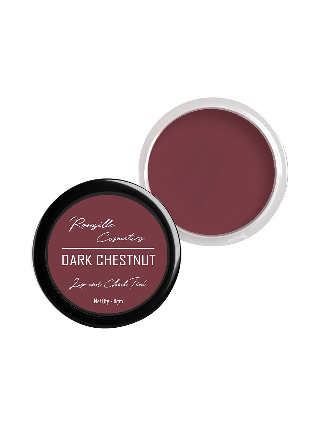 Ronzille Long Lasting Lip & Cheek Tint To Nourish & Hydrate 8g - Dark Chestnut 04