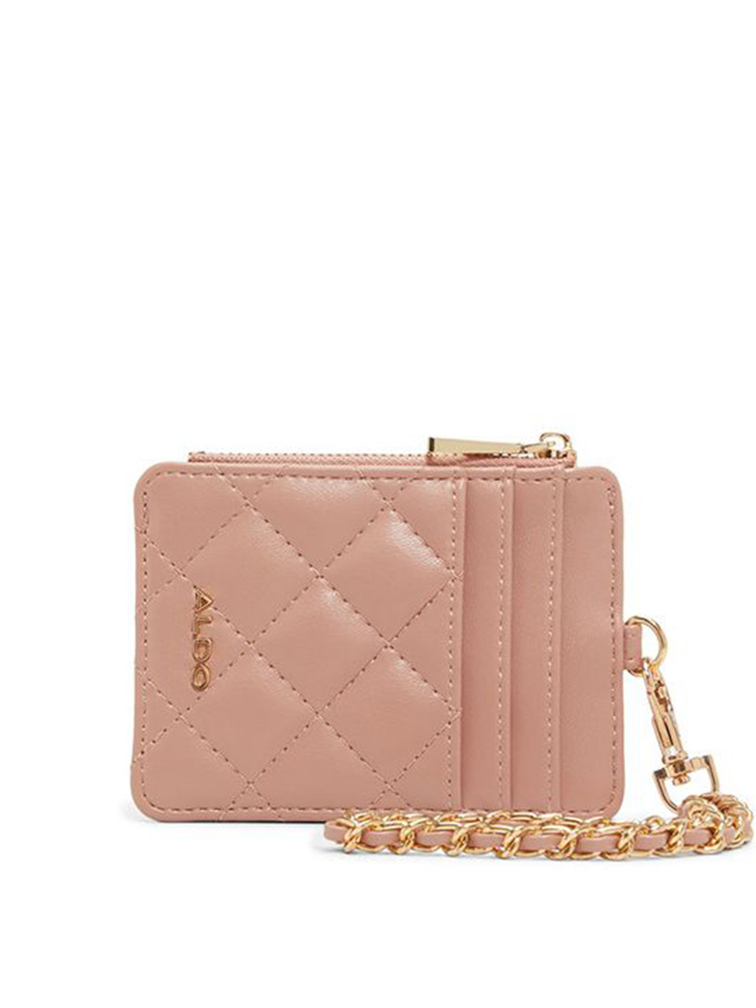 ALDO Women Geometric Textured Zip Around Wallet
