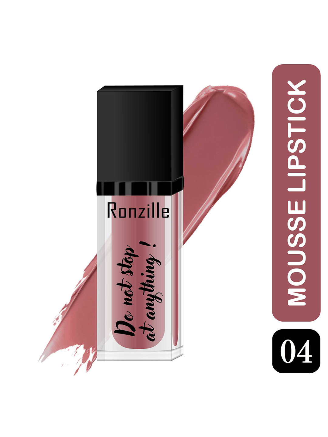 Ronzille Do Not Stop At Anything Non Transfer Matte Mousse Lipstick 5g - Nude Pink 04