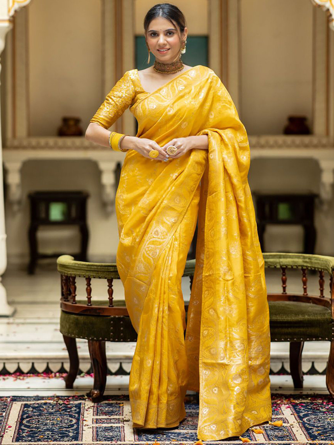 S.K.C Banarasi Saree Blouse