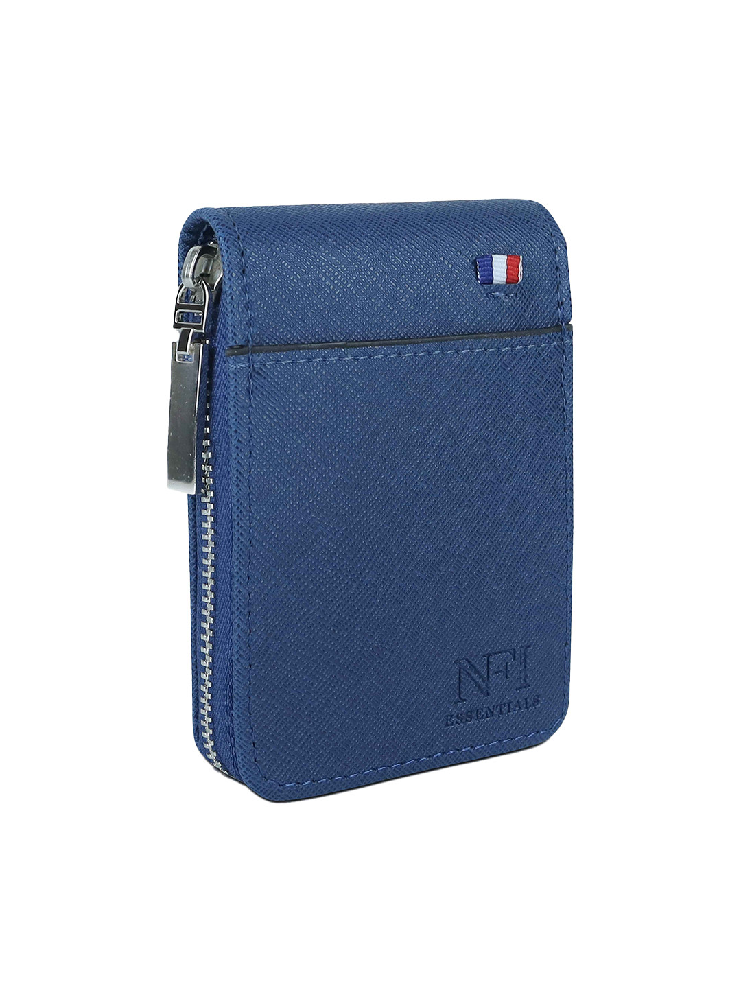 NFI essentials Unisex Brand Logo Textured PU Card Holder