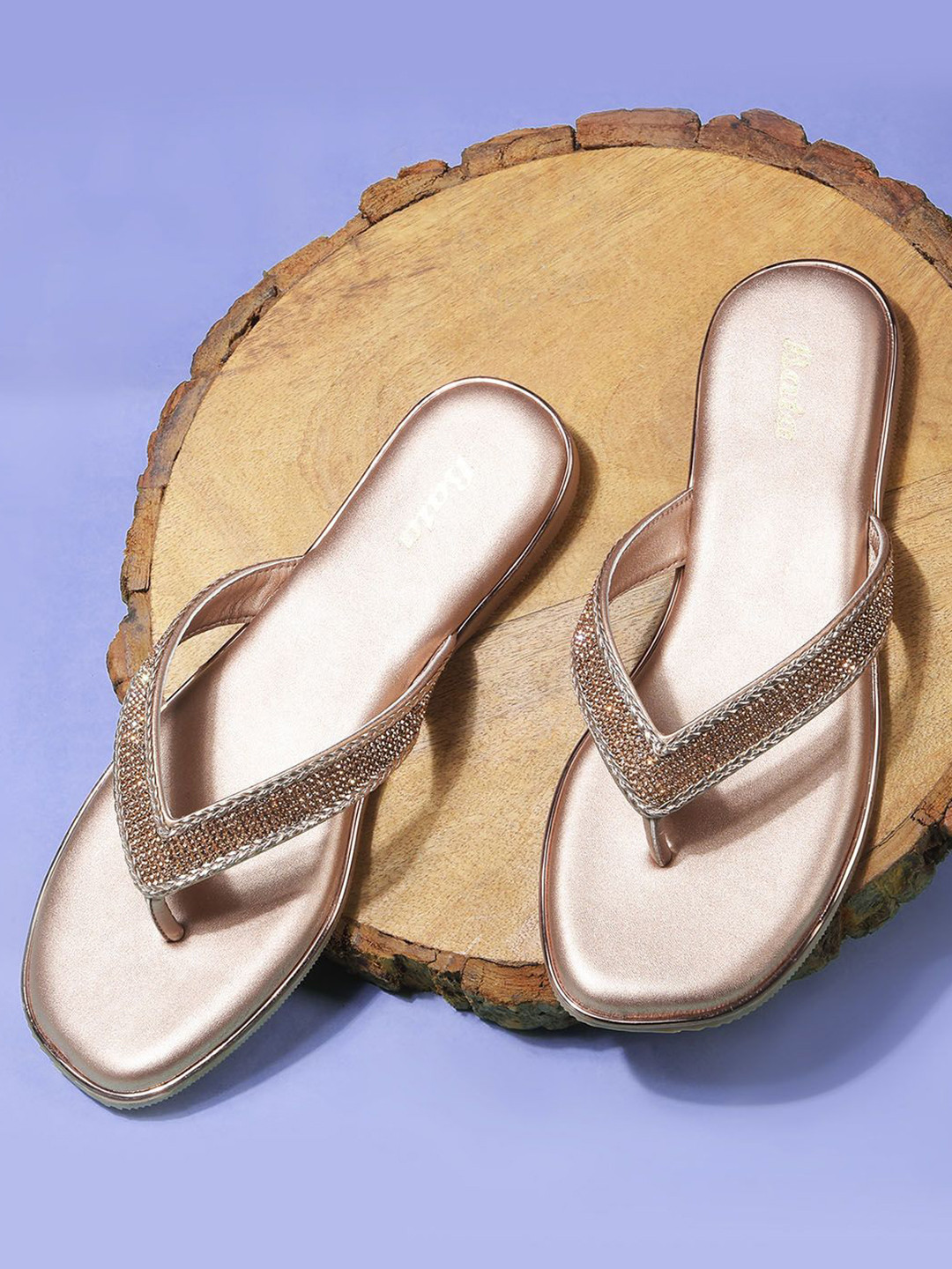 Bata Women Embellished T Strap Flats
