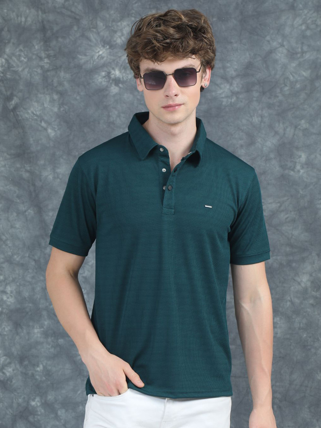 PAUL STREET Men Polo Collar Slim Fit T-shirt
