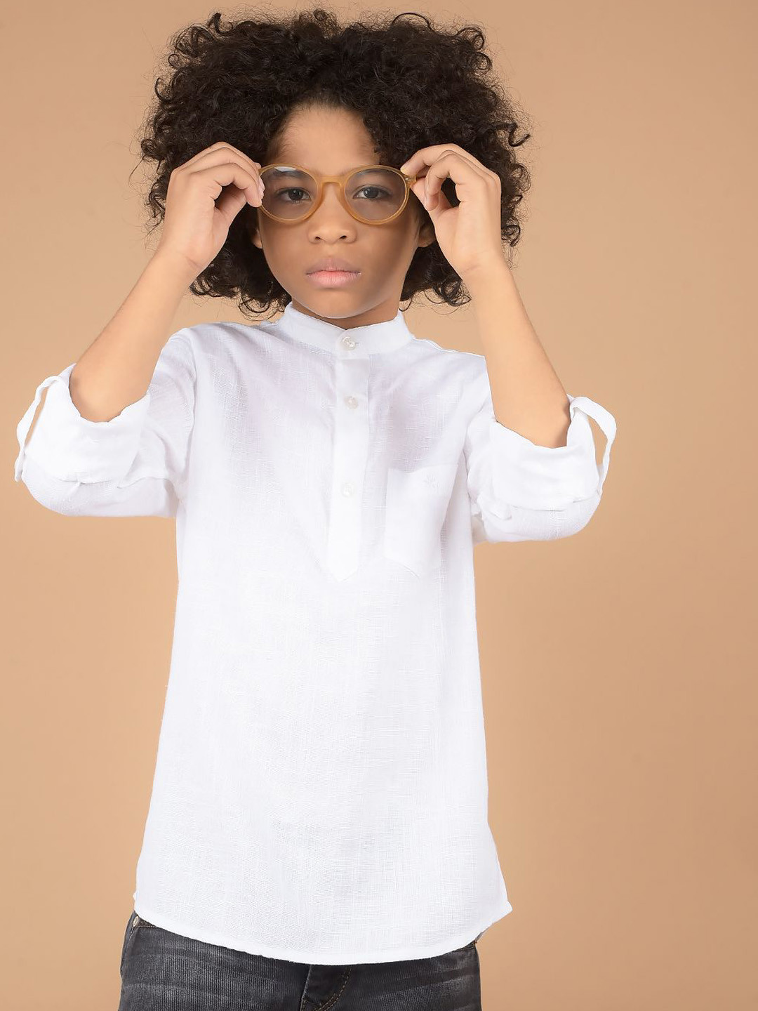 Crimsoune Club Boys Thread Work Kurta