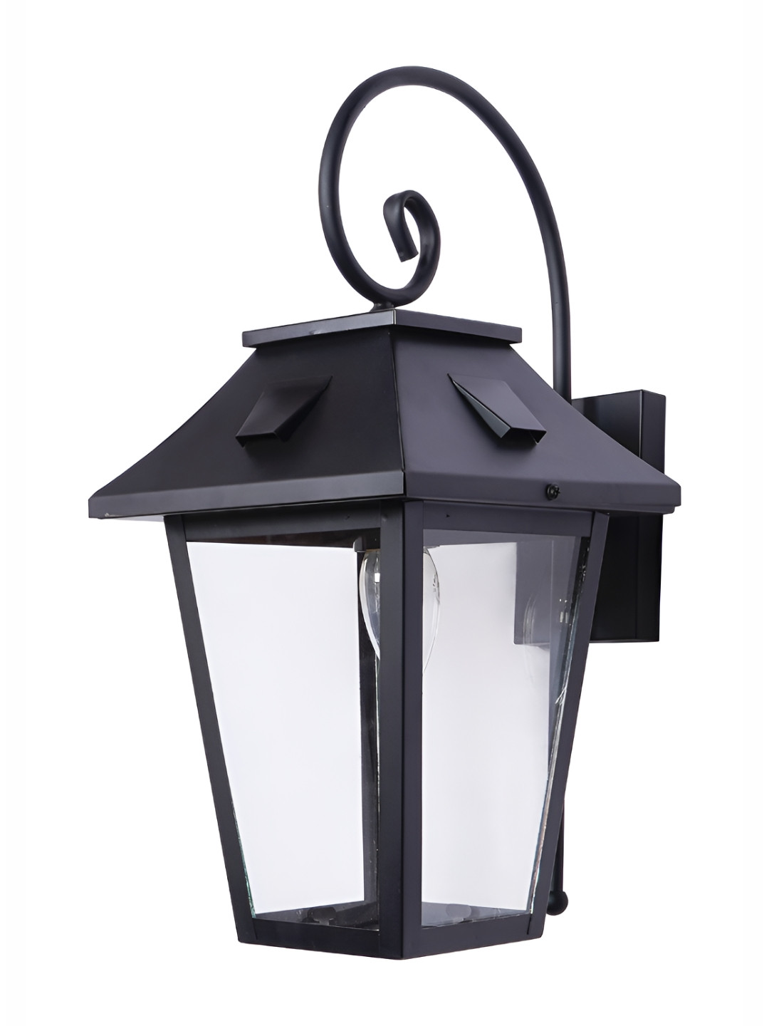 Fos Lighting Black Outdoor Wall Lantern
