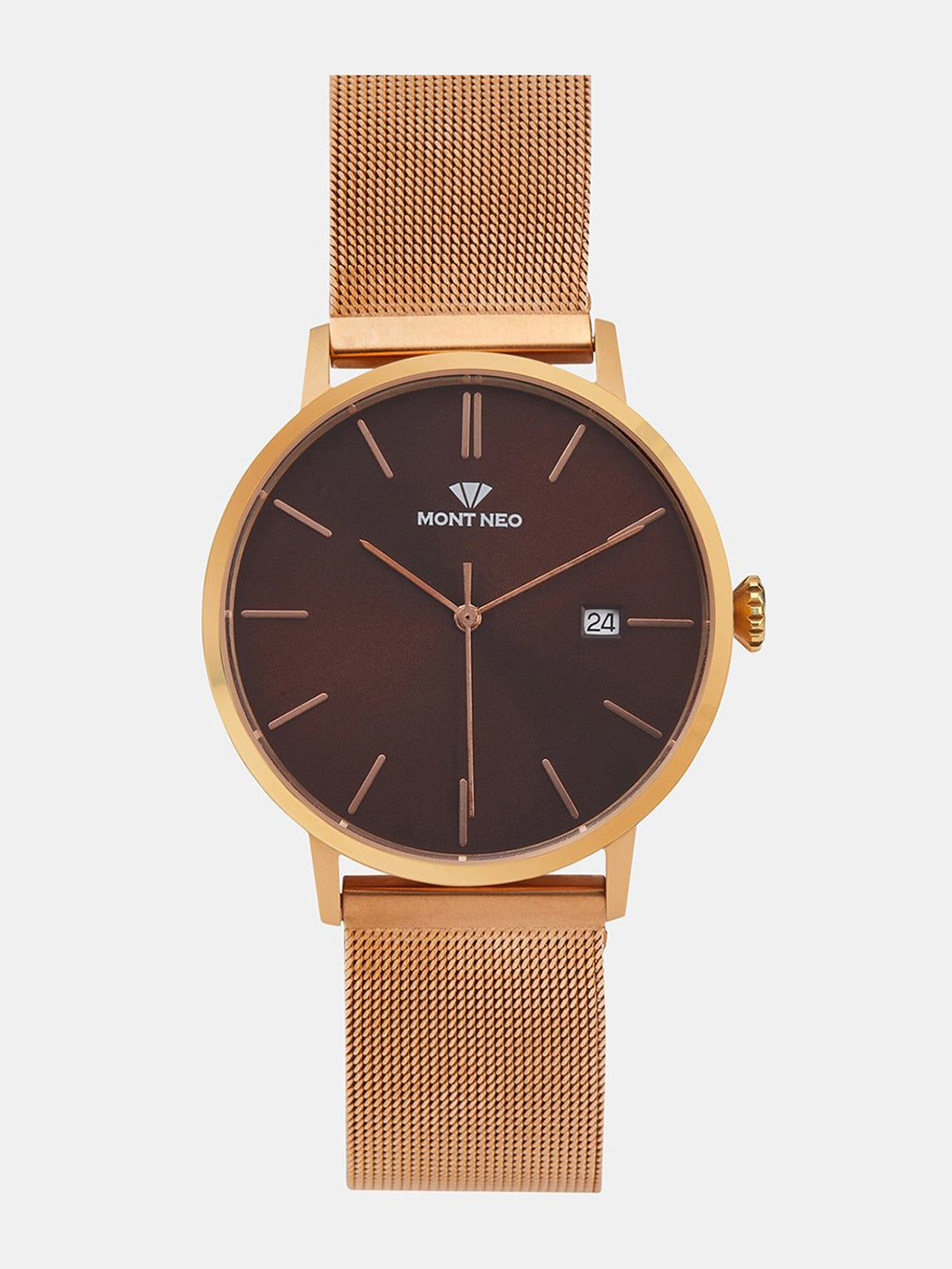 MONT NEO Men Dial & Stainless Steel Bracelet Style Straps Analogue Watch 7006E-B3306